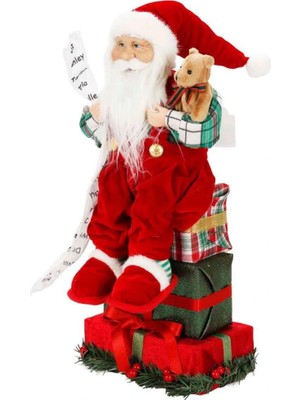 NW NessiWorld Hediye Kutularının Üstünde Oturan Dekoratif Biblo 48 cm