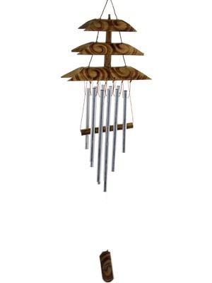 LuxeGem Bambu Metal Çanlı Rüzgar Çanı Repot-4