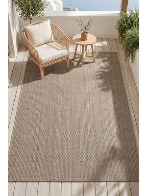 Venucci Home & Living Larin Modern Sisal Jüt Toz Vermez Balkon Bahçe Mutfak Kilimi