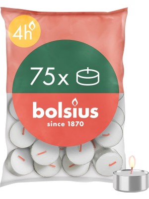 SÜS D-Light Çaydanlık Mumları, 75 Adet, Torba Içinde, Yanma Süresi 4 Saat, Dekoratif Ev Mumları, Beyaz, Doğal Bitkisel Bal Mumu Içerir, Palmiye Yağı Içermez