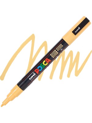 Uni-Ball Posca 0.9-1.3 Su Bazlı Boyama Kalemi Markörü Kayısı N Pc-3M (6 Lı Paket)