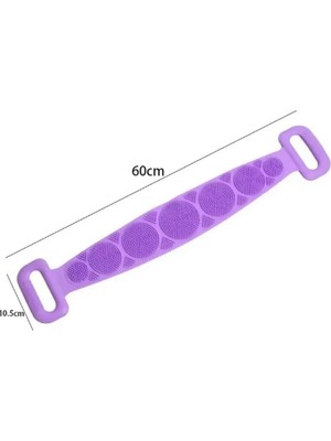 SÜS Çift Taraflı Banyo Hamam Lifi, Silikon Masajlı, Yumuşak Duş Lifi, Banyo Kesesi,