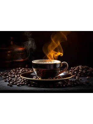 Aden Dijital Dekoratif Kahve Köşeleriniz Için Kanvas Tablo