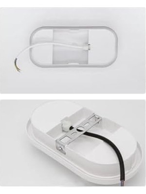 SÜS Balkon Lambası Teras Lambası 15W Beyaz Duvar Lambası Beyaz Işık Banyo Lambası Tavan Lambası (Beyaz)