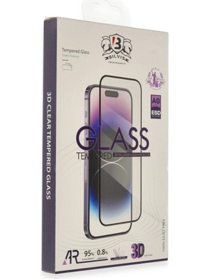 Buğz Iphone 15 Pro Bilvis 3D Cam Ekran Koruyucu