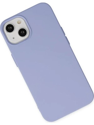 Newface iPhone 14 Plus Kılıf Nano Içi Kadife Silikon - Lila