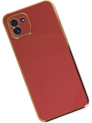 Newface Samsung Galaxy A03 Kılıf Volet Silikon - Kırmızı