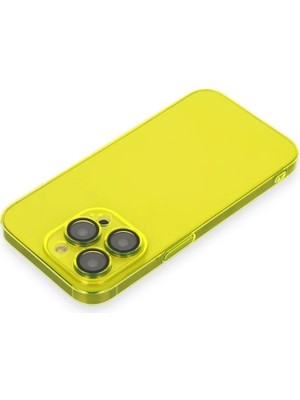 Newface iPhone 14 Pro Kılıf Armada Lensli Kapak - Sarı