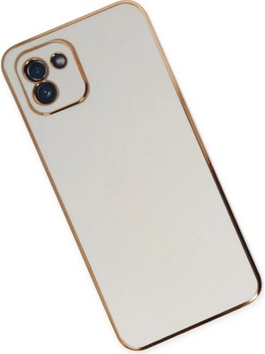 Newface Samsung Galaxy A03 Kılıf Volet Silikon - Beyaz