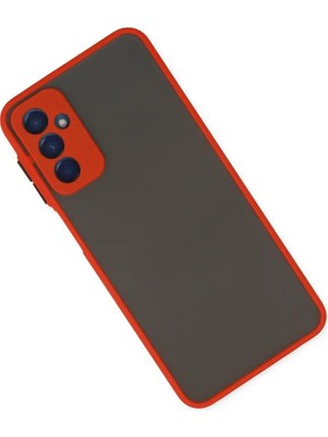 Newface Samsung Galaxy M13 Kılıf Montreal Silikon Kapak - Kırmızı