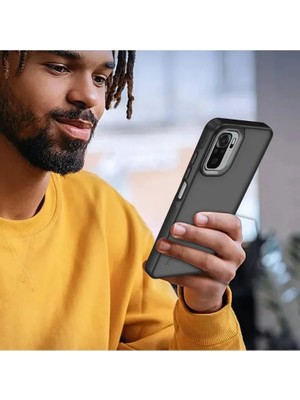 Newface Xiaomi Redmi Note 10 Pro Kılıf Elegant Kapak - Siyah