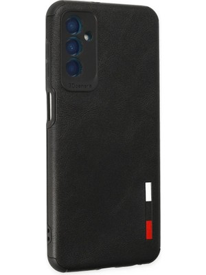 Newface Samsung Galaxy M13 Kılıf Loop Deri Silikon - Siyah