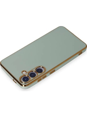 Newface Samsung Galaxy S24 Plus Kılıf Volet Silikon - Açık Yeşil