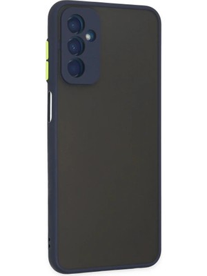 Newface Samsung Galaxy M13 Kılıf Montreal Silikon Kapak - Lacivert