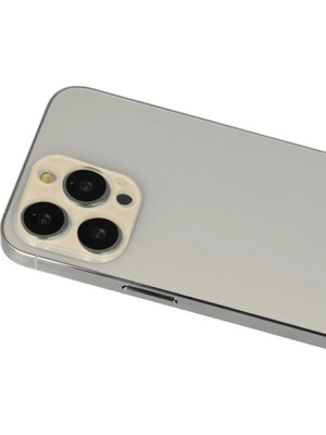 Buğz Iphone 12 Pro Rainbow Kamera Lens Koruma Cam - Gold