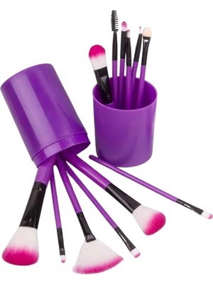 Astraltech Makyaj Fırçası 12 Parça Set Yumuşak Uçlu Göz Makyajına Uygun Hafif ve Taşınabilir Çanta