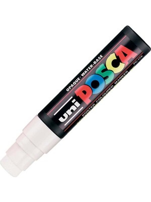 Uni-Ball Poster Boyama Kalemi Markörü Posca 15.0 Su Bazlı Beyaz Pc-17K (5 Li Paket)