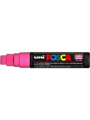 Uni-Ball Posca 15.0 Su Bazli Poster Boyama Kalemi Markörü Pembe Pc-17K (5 Li Paket)
