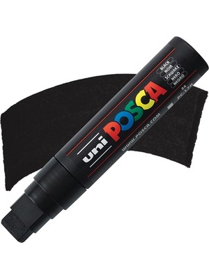 Uni-Ball Markör Boyama Kalemi Posca Su Bazlı Poster 15.0 Mm Siyah Pc-17K (5 Li Paket)