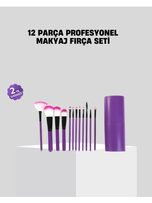 Astraltech 12’li Profesyonel Makyaj Fırça Seti Ultra Yumuşak Sentetik Kıllı