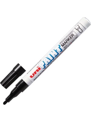 Uni-Ball Paint Marker Kalem 0.8-1.2 Mm Boyama Markörü Siyah Px-21 (12 Li Paket)
