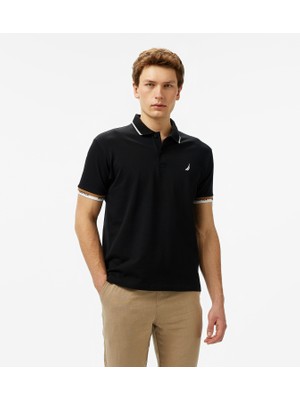 Nautica Erkek Siyah Classic Fit Polo Yaka T-Shirt K55335T.0TB