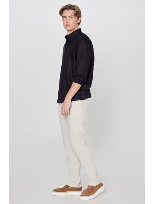 Lee %100 Keten Regular Fit Normal Kesim Cepli Pantolon