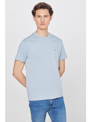 Lee %100 Pamuk Regular Fit Normal Kesim Bisiklet Yaka Logo Detaylı Tişört