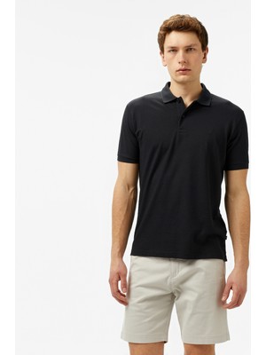 Nautica Erkek Siyah Classic Fit Polo Yaka T-Shirt K55328T.0TB