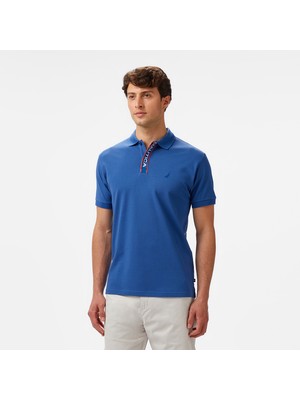Nautica Erkek Mavi Classic Fit Polo Yaka T-Shirt K55306T.4DE