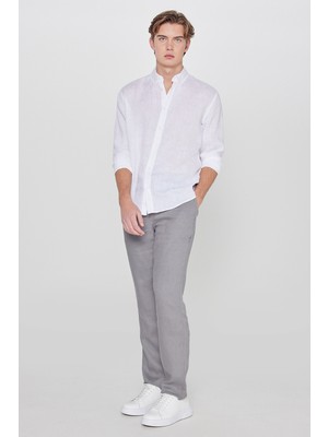 Lee %100 Keten Regular Fit Normal Kesim Cepli Pantolon