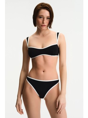 Penti Siyah Nichole Bandeau Bikini Üstü