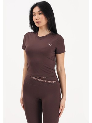 Puma Strong Cross Back Kadın Kahverengi Tişört