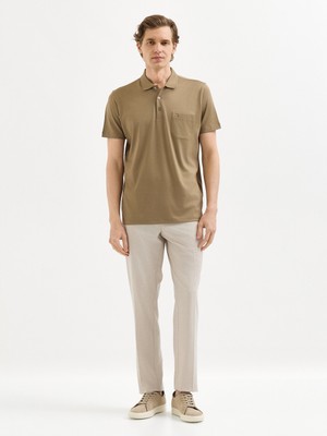 Karaca Vizon T-Shirt-Polo Yaka Tişört