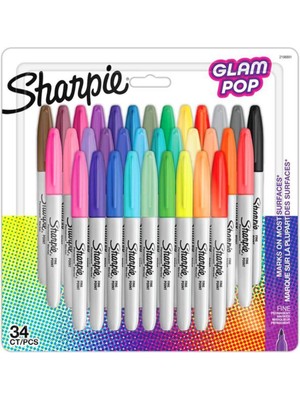 Sharpie Permanent Markör Kalem Fine Glam Pop 34 Renk 2198891