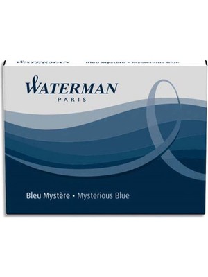 Waterman Dolma Kalem Kartuşu 8 Li Siyah/Mavi S0110910