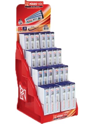 Mikro M-750 Min Cetvelli 0,7 Mm Versatil Kalem Ucu 2B 75 Mm 288 Li (1 Stand 288 Adet)