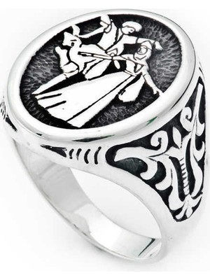 Pazarcan Gümüş Çerkes Erkek Yüzük