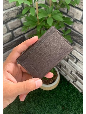 Guard Kahverengi Hakiki Deri Mini Boy Kredi Kartlık - GRD260404WT599