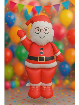 Eng Parti Dünyası Noel Baba Folyo Balon 105 cm Ayakta Durabilen Noel Baba | Eng-40 |