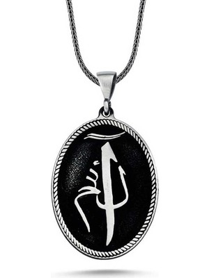 Pazarcan ​gümüş Elif Lam Mim Kolye