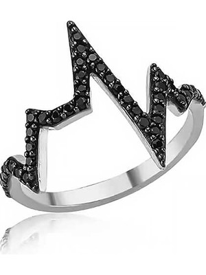 Pazarcan Gümüş Ritmi Bayan Yüzük