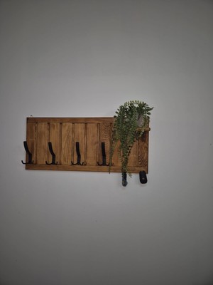 MRM WOOD Dekoratif Ahşap Rus Tık Anahtarlık Duvar Askısı Raflı