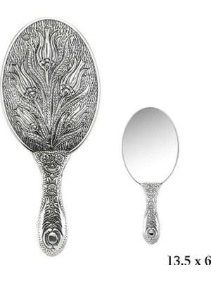 Pazarcan Lale Motifli El Aynası