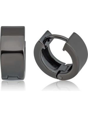 Pazarcan Gümüş Halka Erkek Küpe