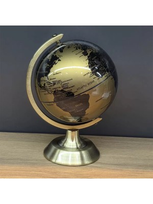 Zenvia Metal Ayaklı Gold Dünya Küresi