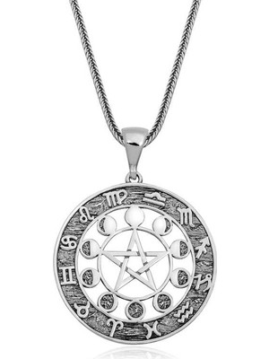 Pazarcan ​gümüş 12 Burç Kolye