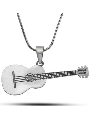 Pazarcan ​gümüş Gitar Kolye