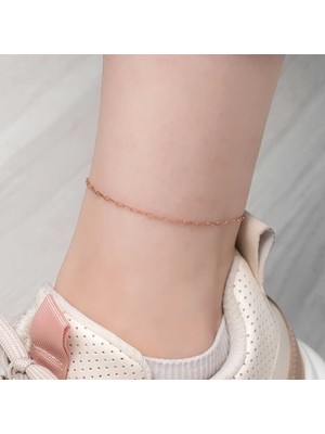 Pazarcan Gümüş Zincir Desenli Halhal