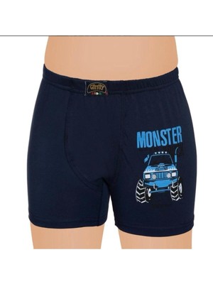 Gümüş 3'lü Erkek Çocuk Boxer Karışık Renk DESEN-3110